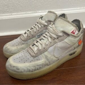 Nike Off-White Air Force 1 in Cream and Gray